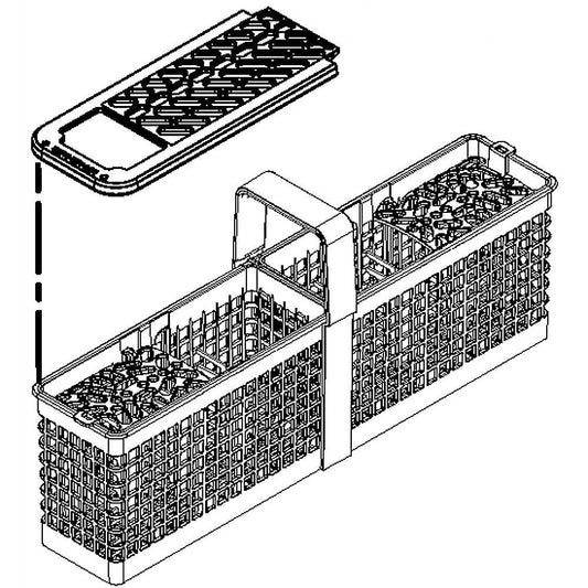 Whirlpool Part# W10552271 Silverware Basket (OEM)