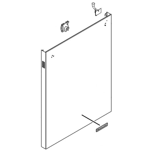 Whirlpool Outer Door Panel (Black Stainless) W10900373