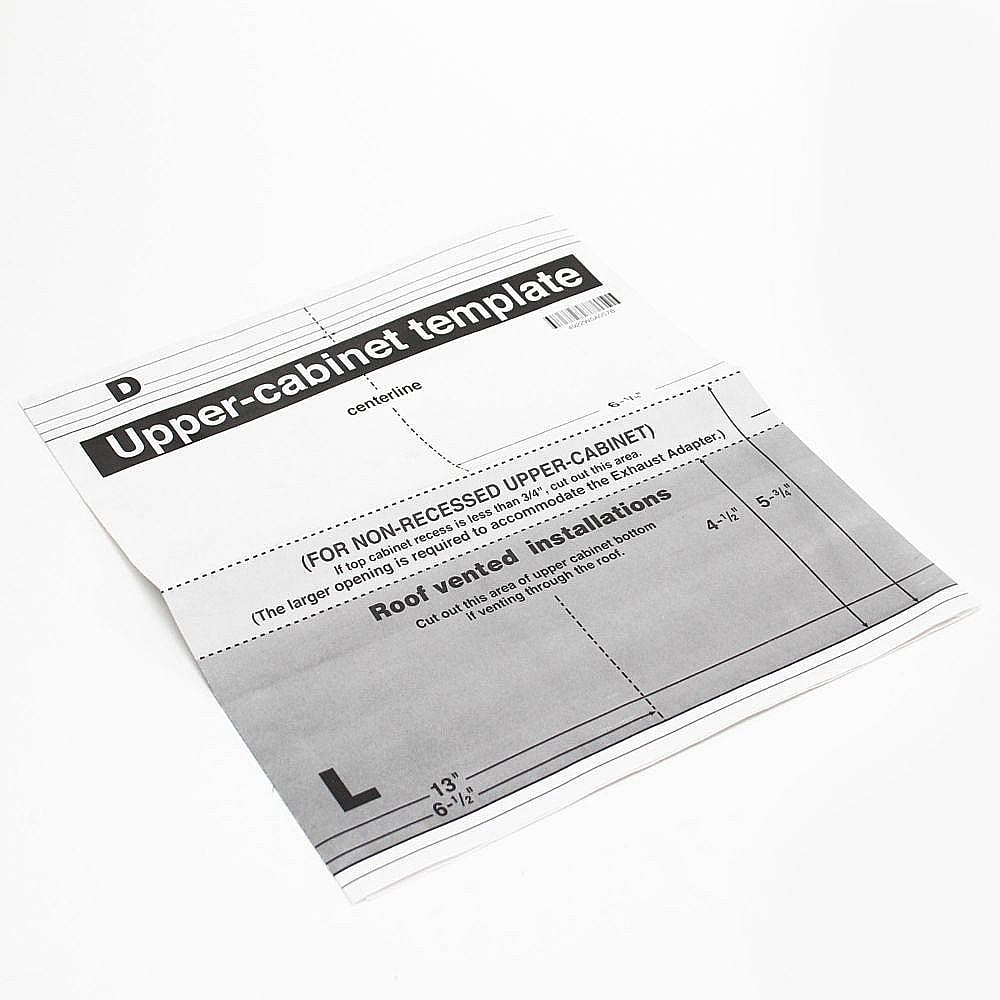 LG Upper Cabinet Template Instrucion Sheet 4922W5A057G