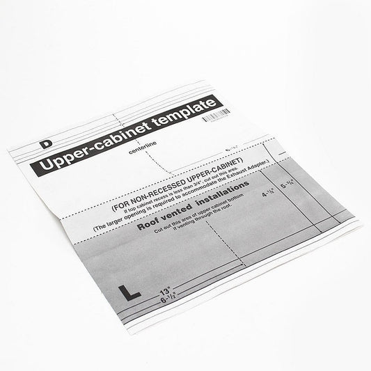 LG Upper Cabinet Template Instrucion Sheet 4922W5A057G