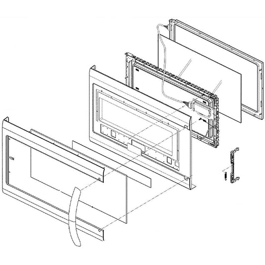 LG Part# ADC74347112 Full Door Assembly - Genuine OEM