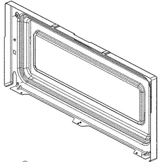 LG Part# MDQ64177102 Upper Oven Door Glass Frame - Genuine OEM