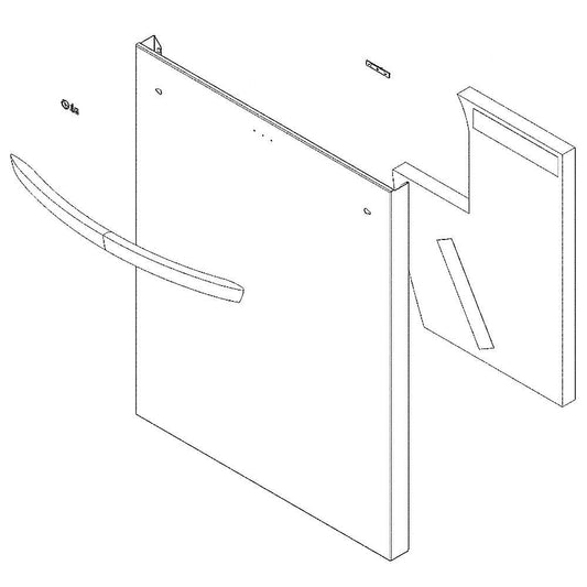 LG Part# ACQ88048202 Outer Front Panel Cover - Stainless (OEM)