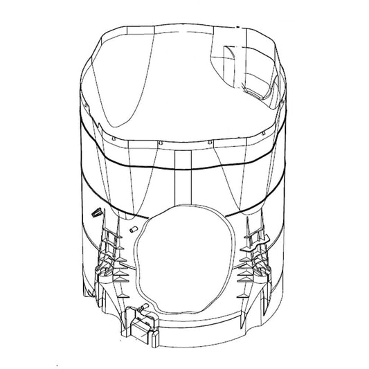 Whirlpool Part# W10704196 Outer Tub - Genuine OEM