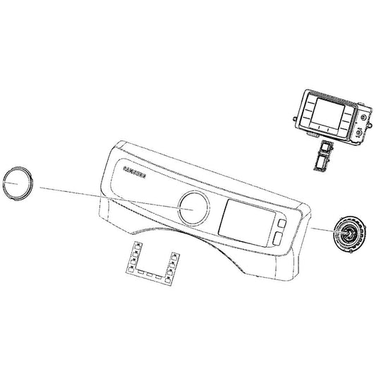 Samsung Part# DC97-18099Q Control Panel Assembly (OEM)