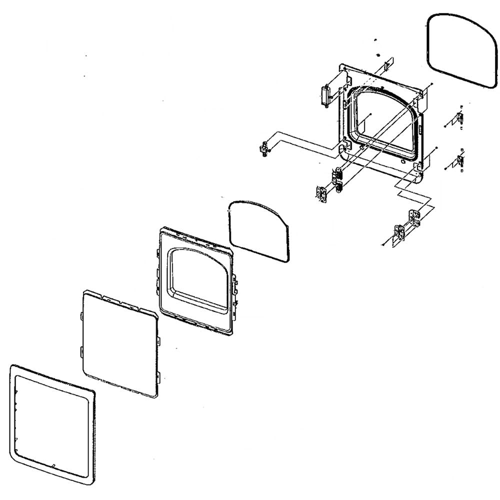 Samsung Part# DC97-18994A Door Assembly (OEM)