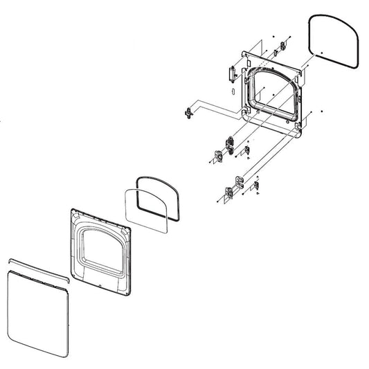 Samsung Part# DC97-18995D Door Module Assembly - Genuine OEM