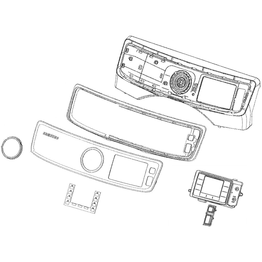 Samsung Part# DC97-19327D Control Panel Assembly (OEM)