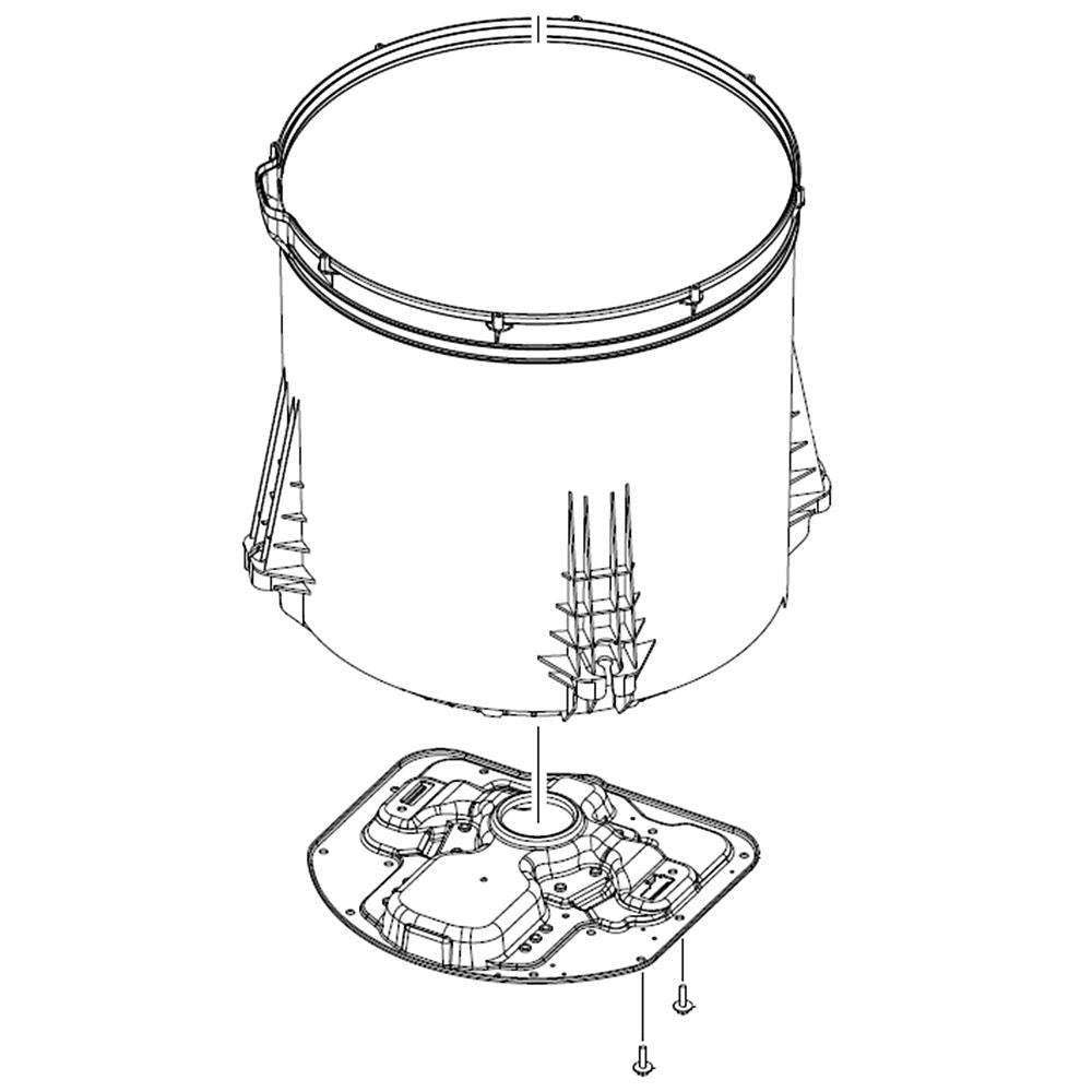 Samsung Part# DC97-19562M SUB Tub Assembly - Genuine OEM