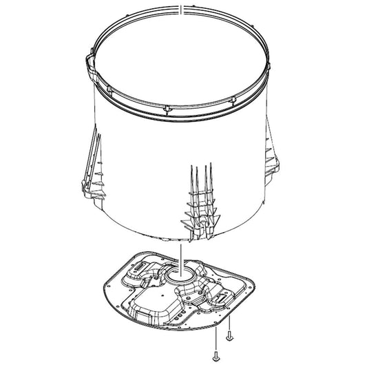Samsung Part# DC97-19562M SUB Tub Assembly - Genuine OEM