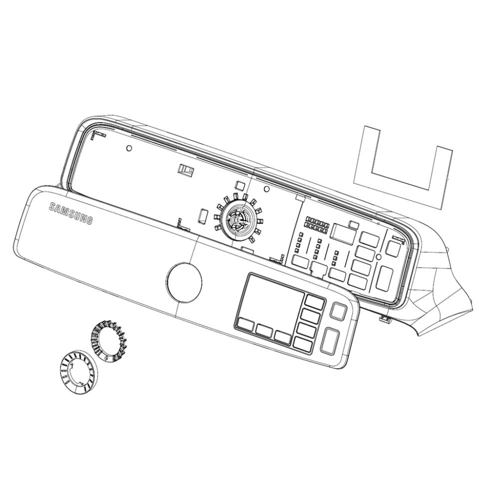 Samsung Part# DC97-19576W Control Panel - Genuine OEM