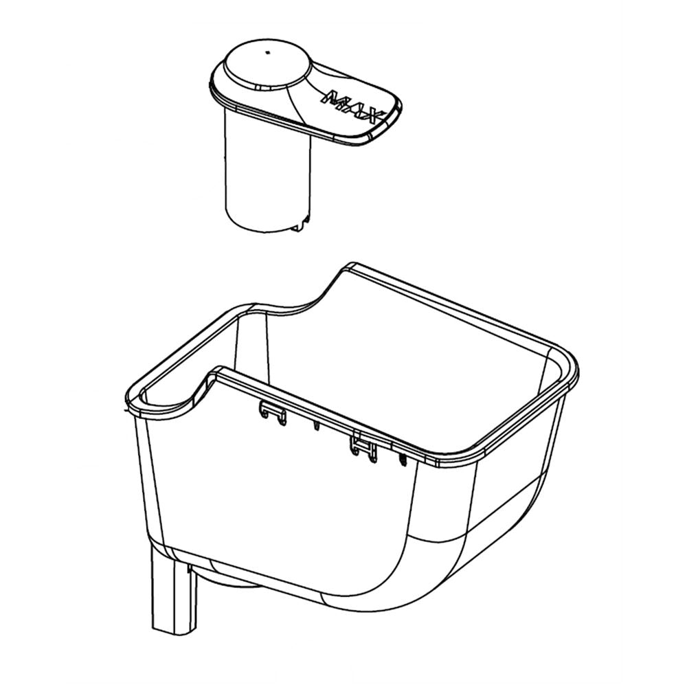 Samsung Part# DC97-20054A Detergent Cup Assembly - Genuine OEM