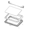 Samsung Part# DC97-21510Z Lid Assembly - Genuine OEM
