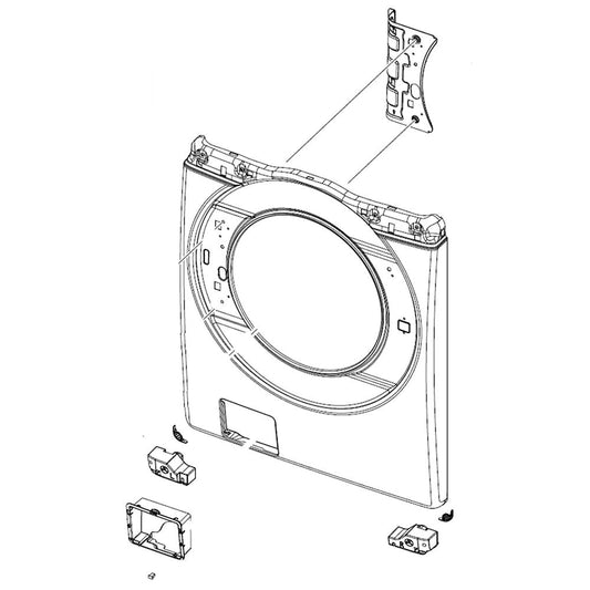 Samsung Part# DC97-22197A Front Frame Assembly - Genuine OEM