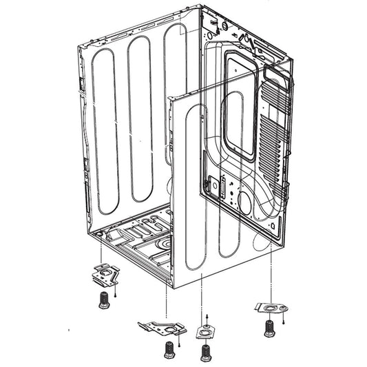 LG Part# ABJ73568819 Cabinet Assembly - Genuine OEM