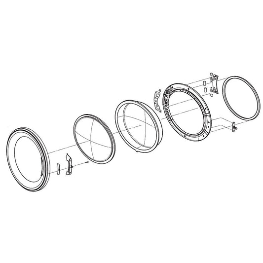 LG Part# ADC30003005 Door Assembly - Genuine OEM