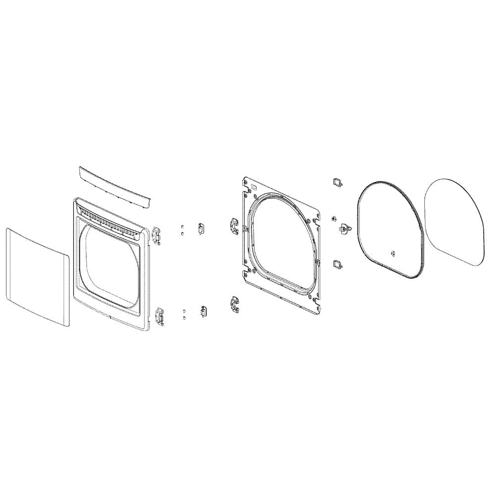 LG Part# ADC72922714 Door Assembly - Genuine OEM