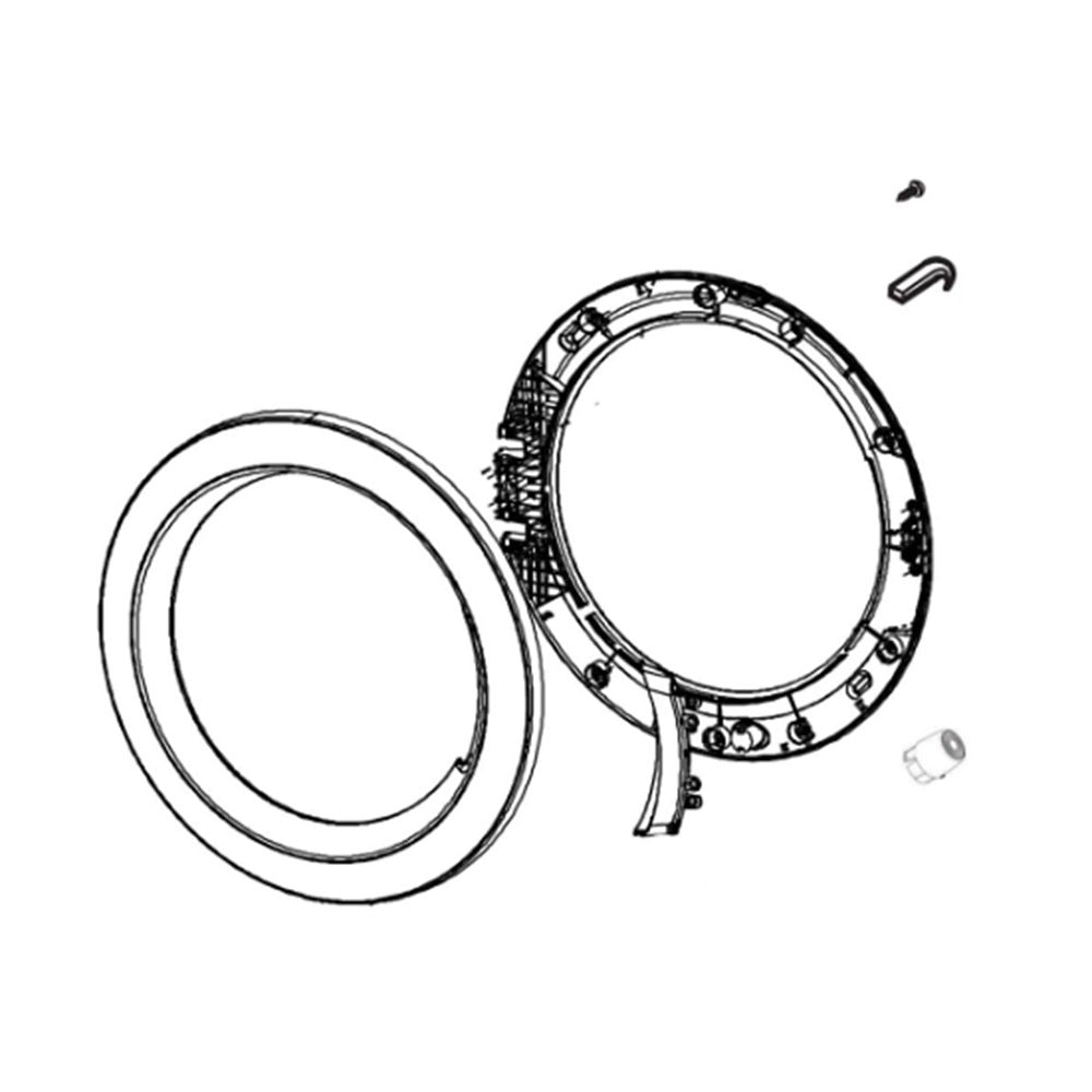 LG Part# ADC74154923 Door Assembly - Genuine OEM