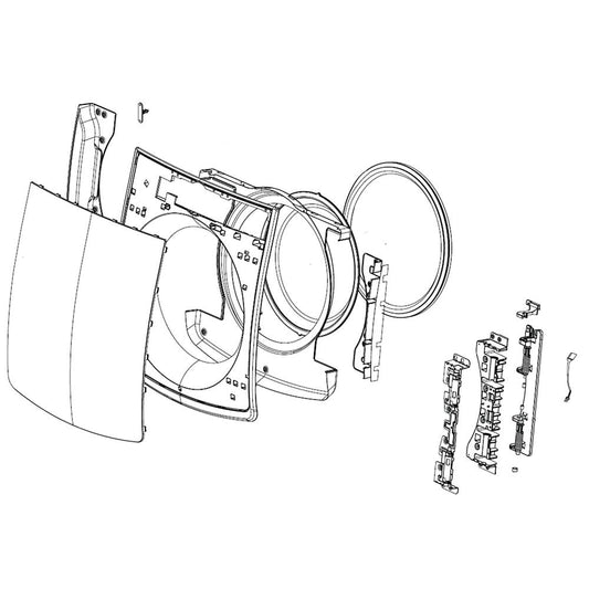LG Part# ADC75446401 Door Assembly - Genuine OEM