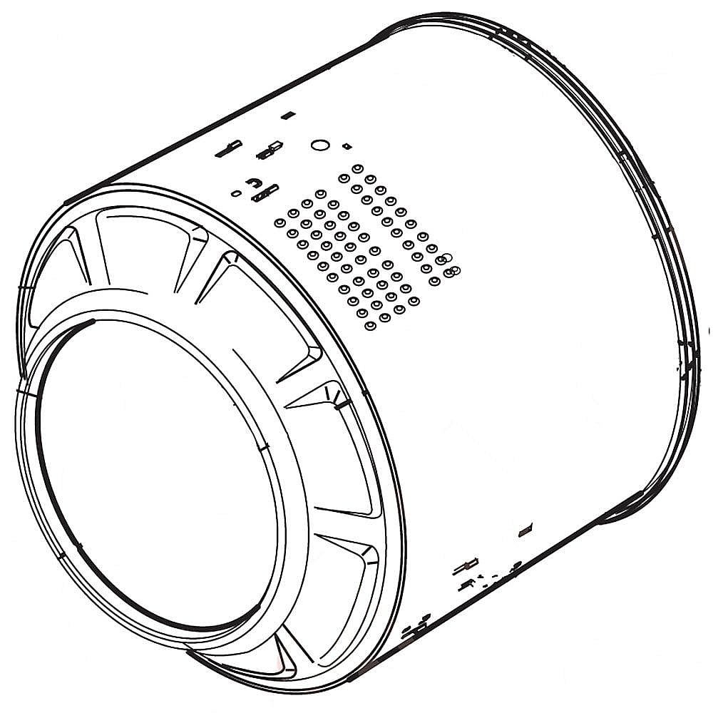 LG Part# AJQ54138214 Drum Tub Assembly - Genuine OEM