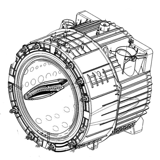 LG Part# AJQ74873904 Tub Drum Assembly - Genuine OEM