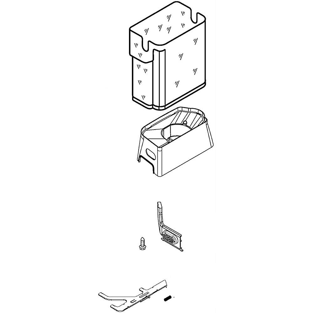 Whirlpool Part# W10769115 Ice Dispenser Bucket (OEM)