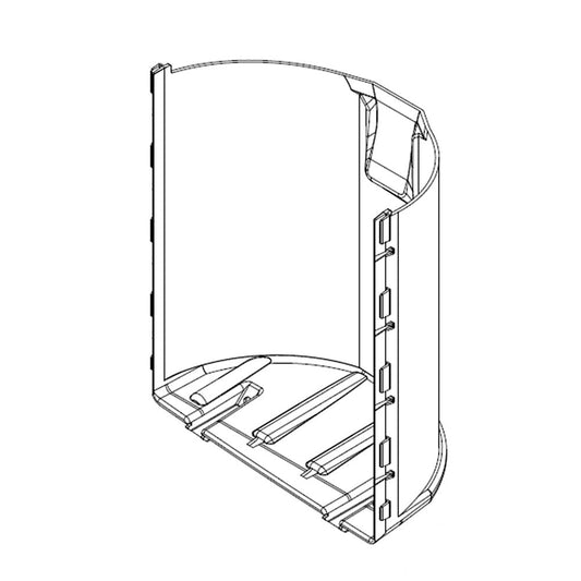 Whirlpool Part# W10819058 Dispenser Wall (Gray) - Genuine OEM