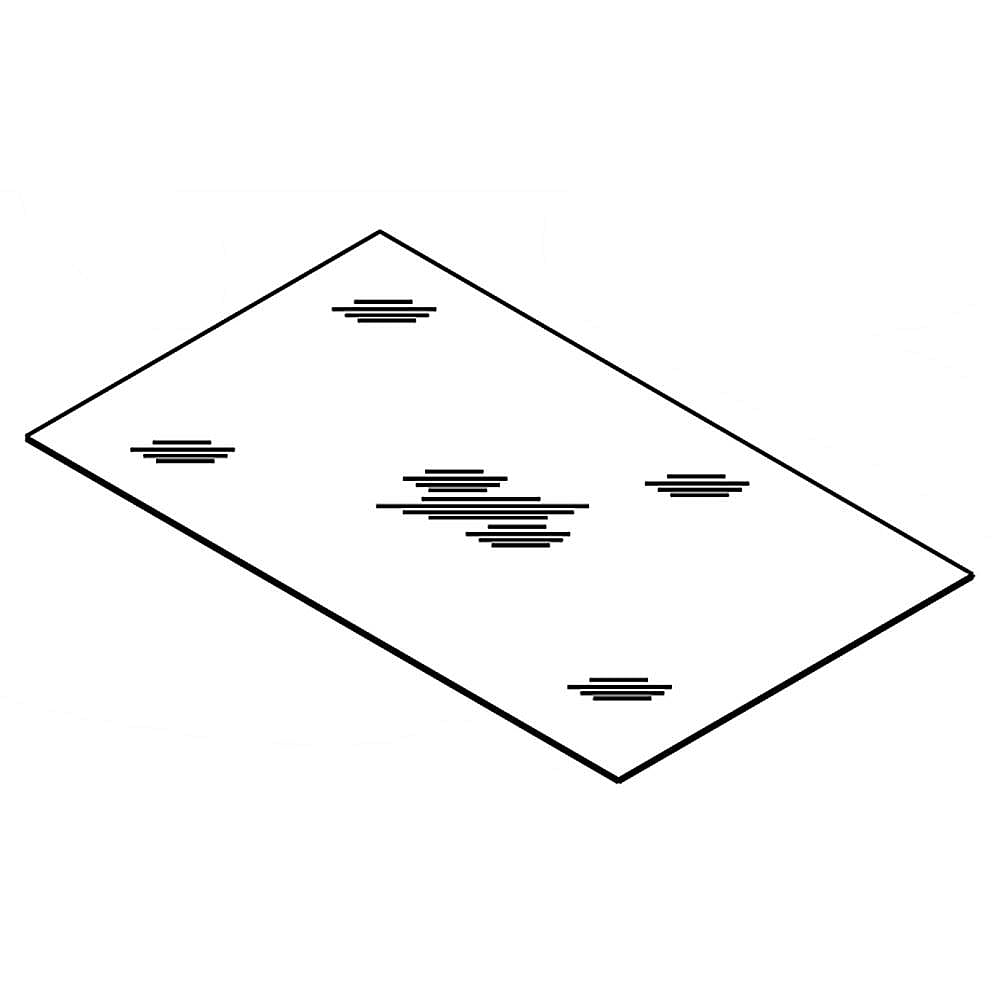 Whirlpool Part# W11038526 Glass Shelf (OEM)