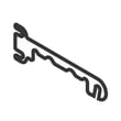 Electrolux Refrigerator Door Spacer, Lower Left - 241868202