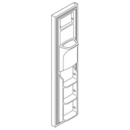 Electrolux Refrigerator Freezer Door Assembly (Black) - 807460014