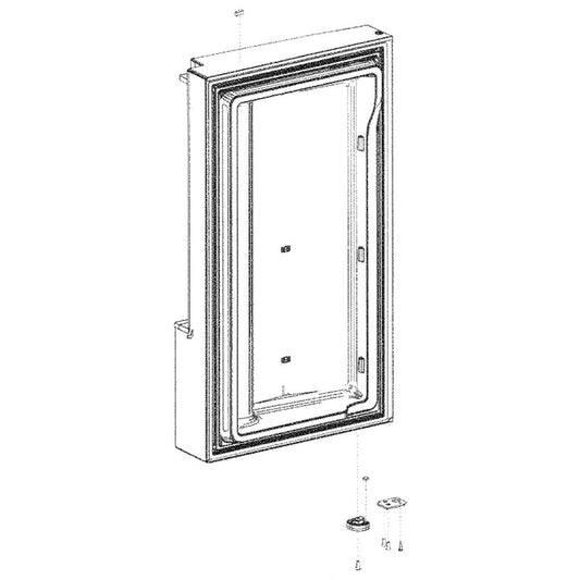 Samsung Part# DA91-04321J Left Door Assembly - Stainless (OEM)