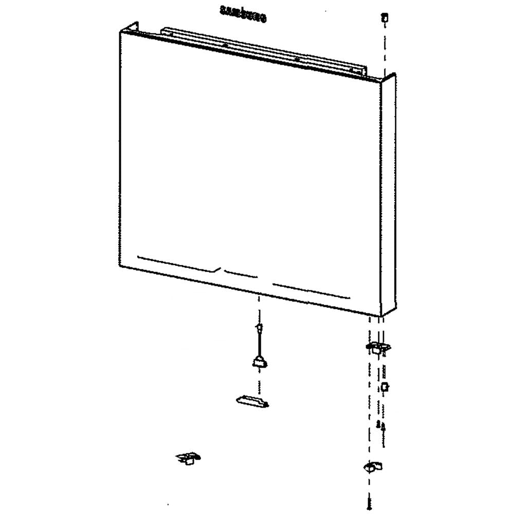 Samsung Door Assembly - Stainless DA91-04694B