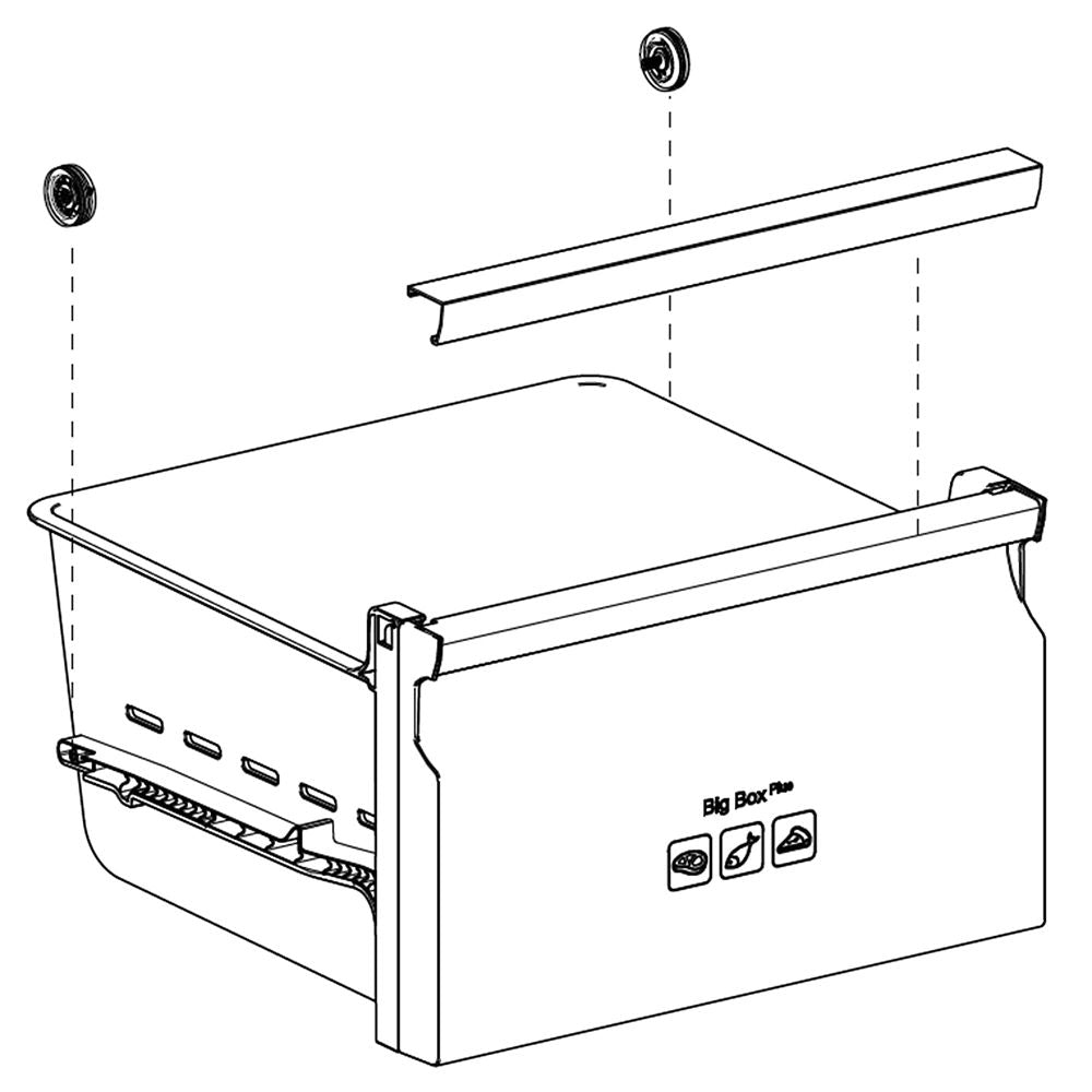 Samsung Part# DA97-15359C Case Basket Assembly (OEM) Middle