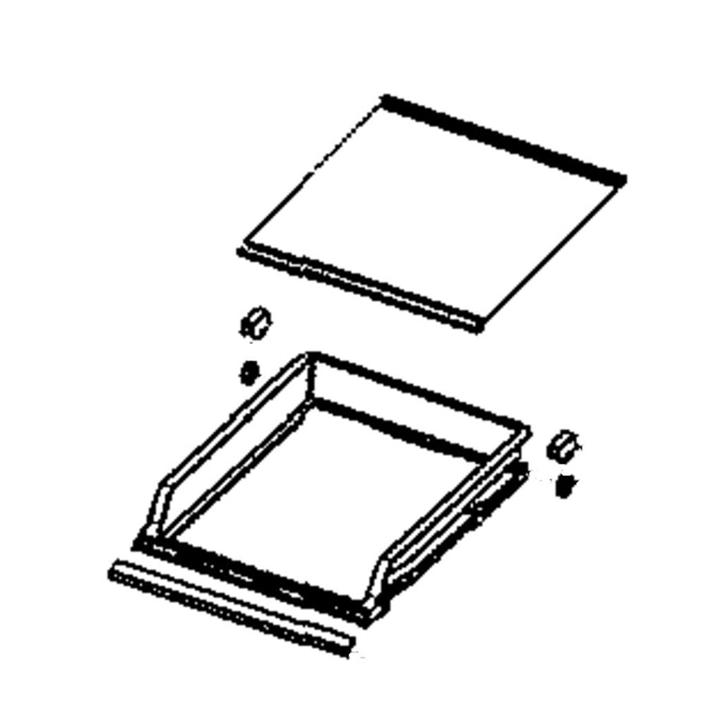 Samsung Part# DA97-16214B Crisper Drawer Assembly - Genuine OEM
