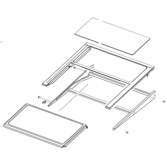 Samsung Part# DA97-20047A Quick Shelf Space Assembly  - Genuine OEM