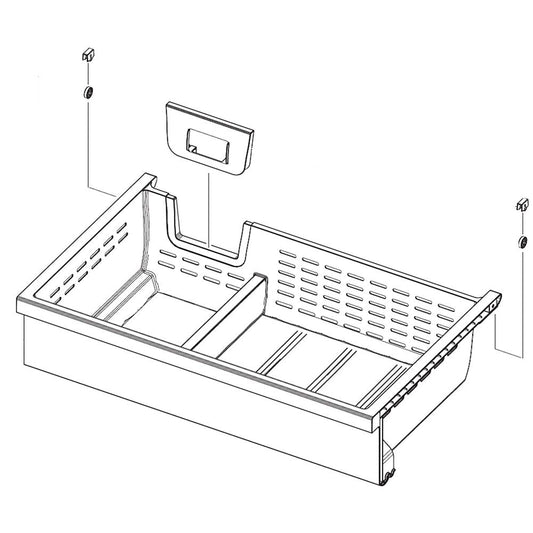 Samsung Part# DA97-20999A Drawer Tray Assembly  - Genuine OEM