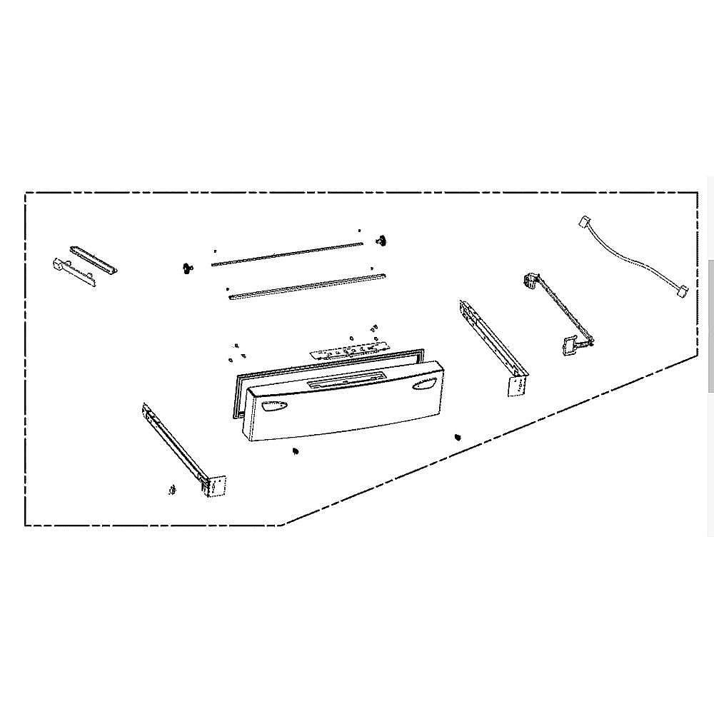 LG Part# ADD74236102 Lower Drawer Panel - Genuine OEM