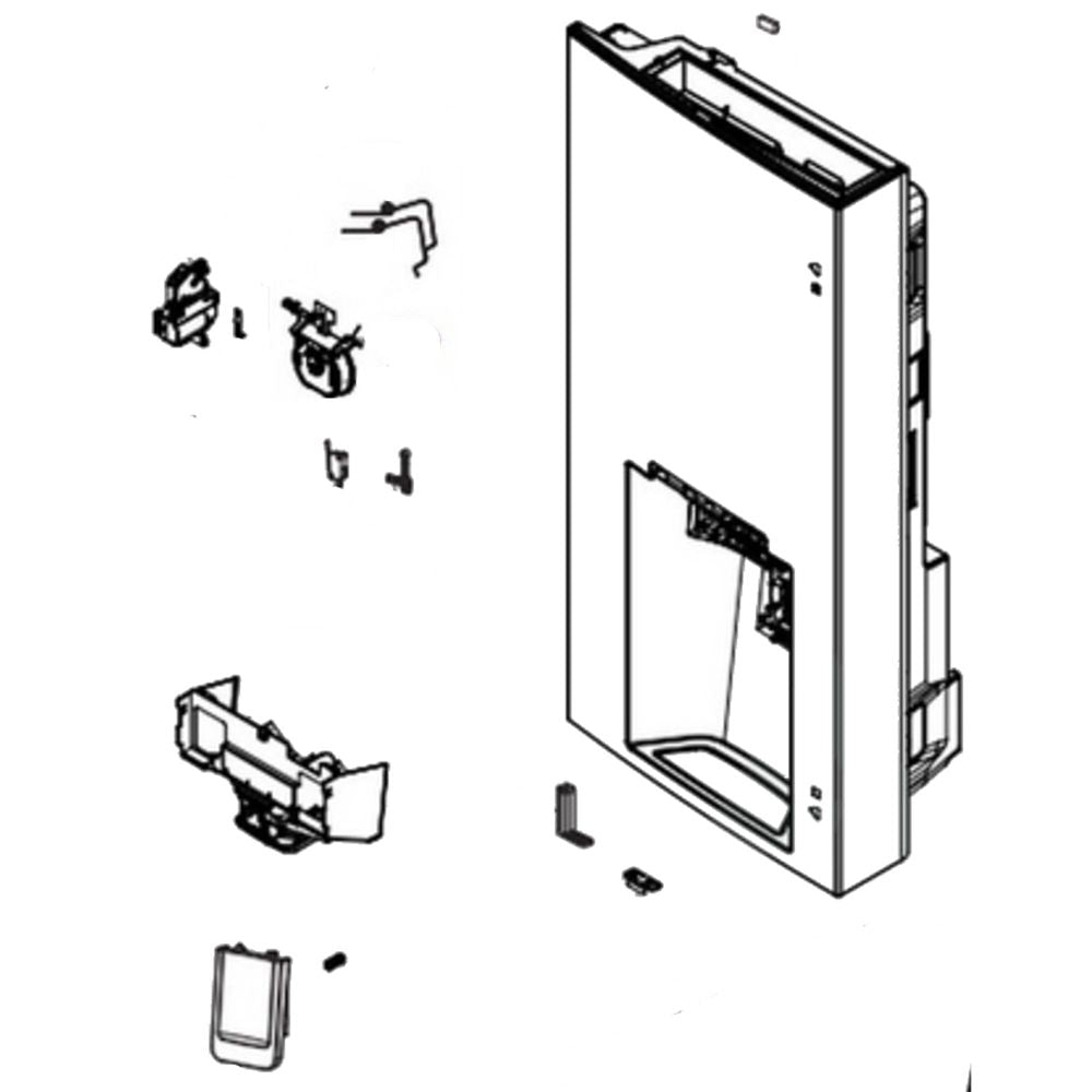 LG Part# ADD76416501 Door Assembly - Genuine OEM