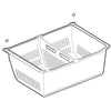 LG Refrigerator Drawer Tray Assembly - AJP73594404