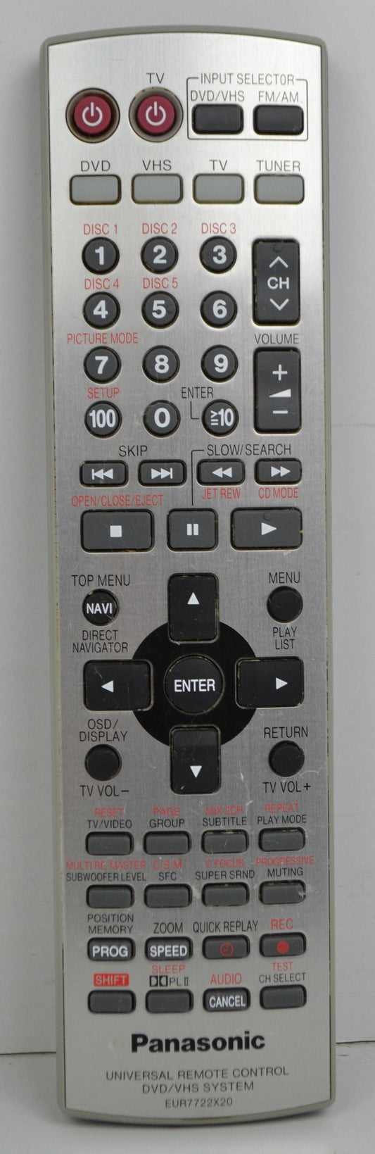 Panasonic Part# EUR7722X20 Remote Control (OEM)