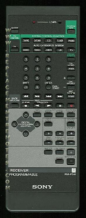 Sony Rm-P341, Remote Control - RMP341