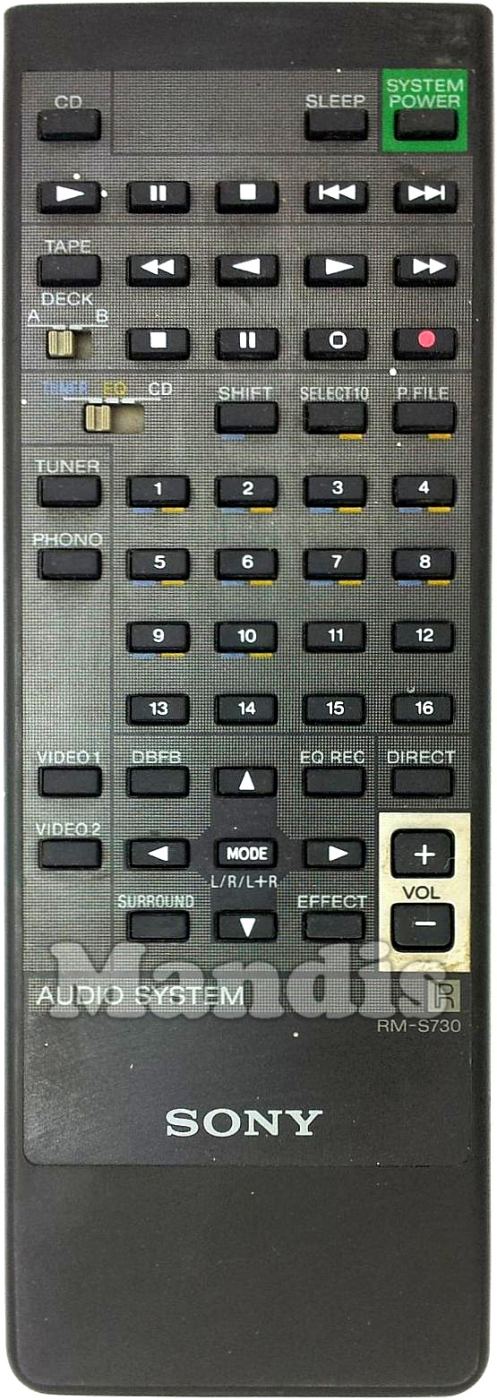 Sony Remote Control - RMS730