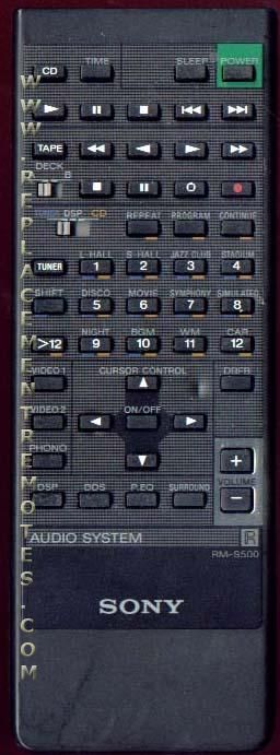 Sony Remote Control - RMS500