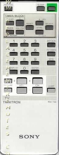 Sony Remote Control Assembly - RM732