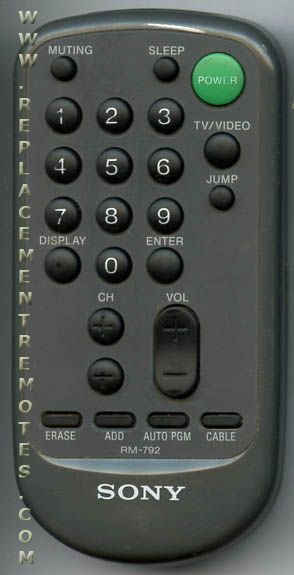 Sony Remote Control - RM792