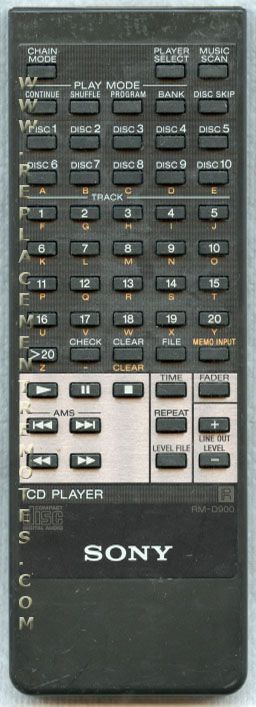 Sony Remote Control - RMD900