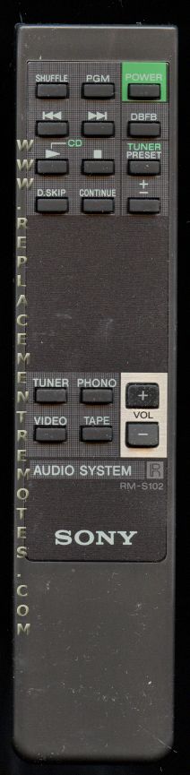 Sony Remote Control - RMS102