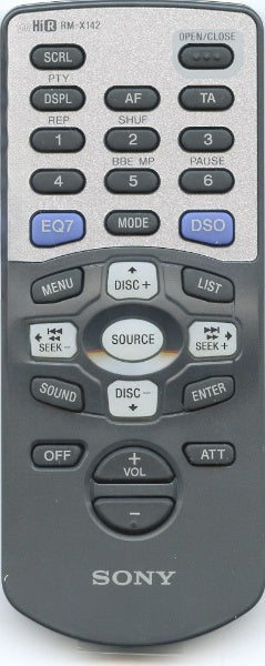 Sony Remote Control Rmx142 - RMX142