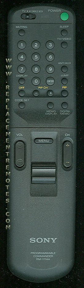 Sony Remote Control Rmy114 - RMY114