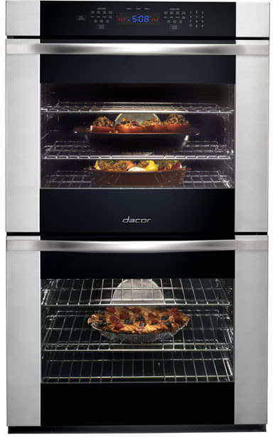 Dacor ROV230B 30 Inch Double Electric Wall Oven with 4.8 cu. ft. Four-Part Pure Convection Ovens